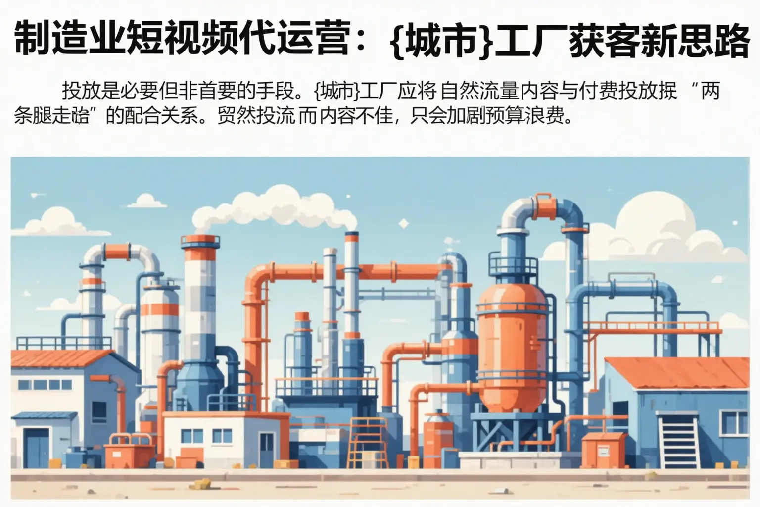 制造业短视频代运营:会泽工厂获客新思路